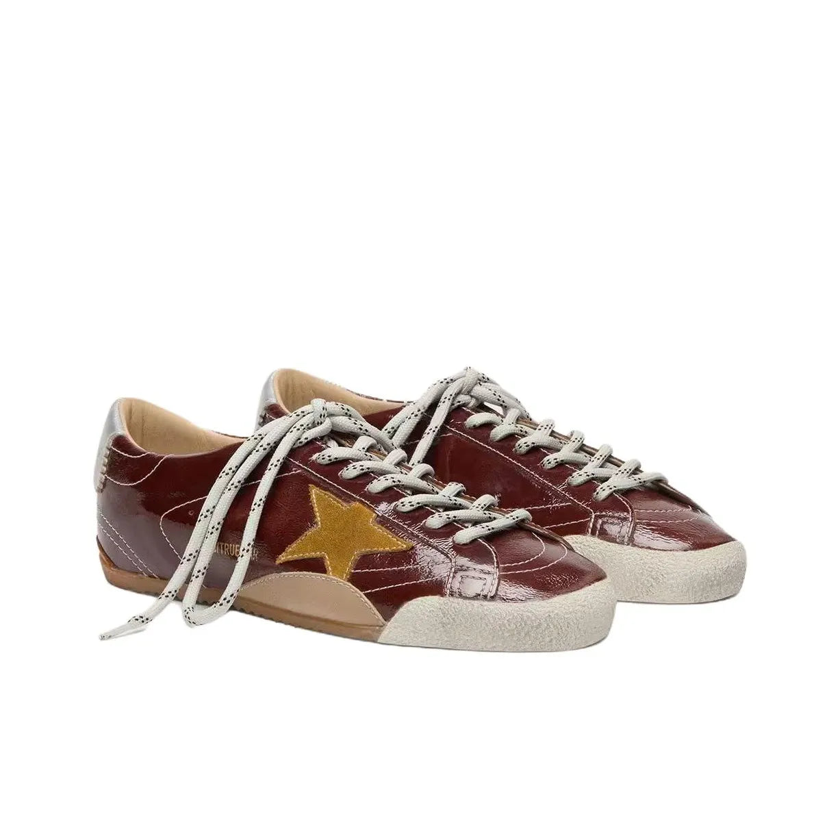 Golden Goose True Star Burgundy Sneakers