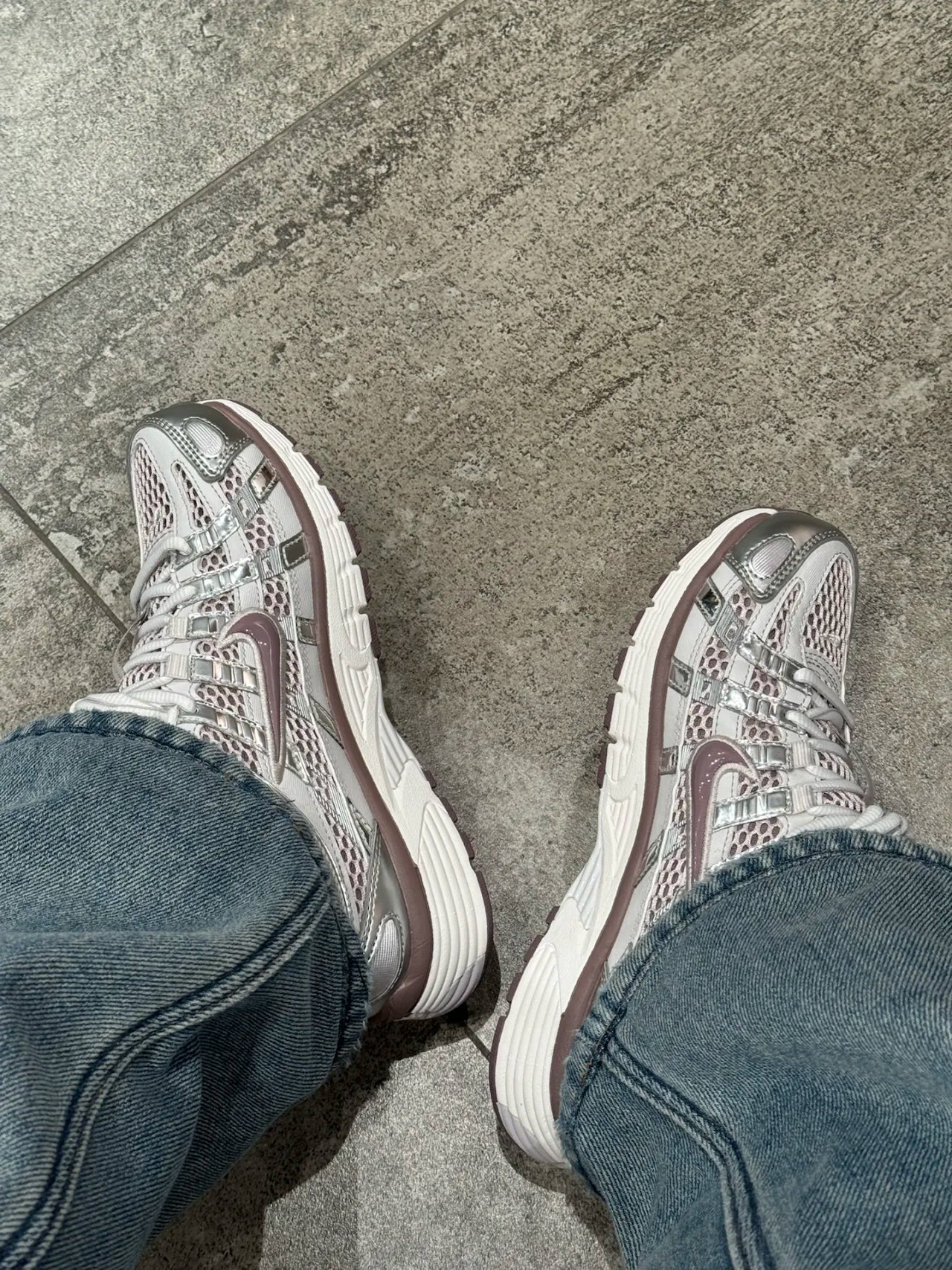 Nike P 6000 Abrasion Resistant Platinum Violet Sneakers