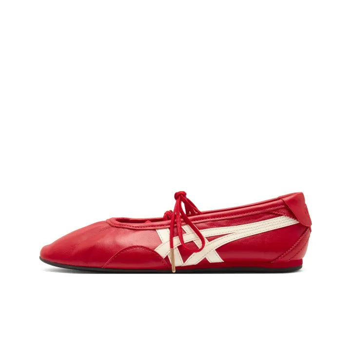 Onitsuka Tiger GYMNARINA Mary Jane Classic Red Cream White