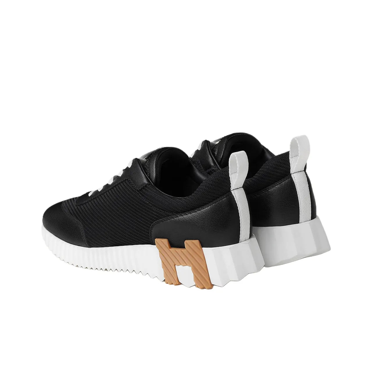 Hermès Bouncing Noir Blanc Étoupe Sneakers