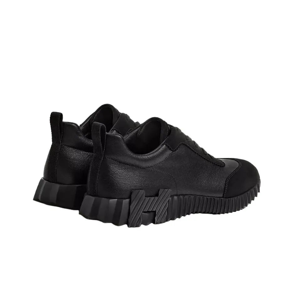 Hermès Bouncing Noir Leather Sneakers