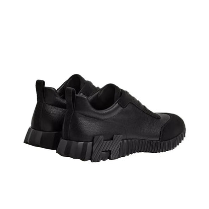 Hermès Bouncing Noir Leather Sneakers