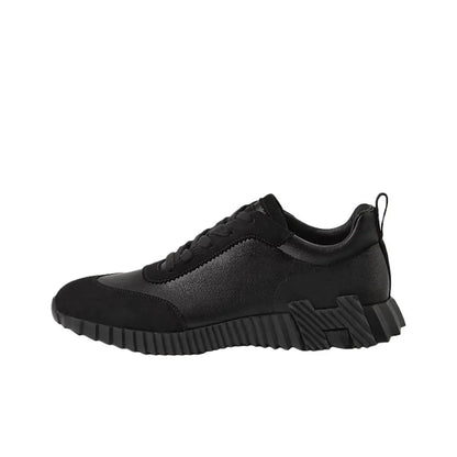 Hermès Bouncing Noir Leather Sneakers