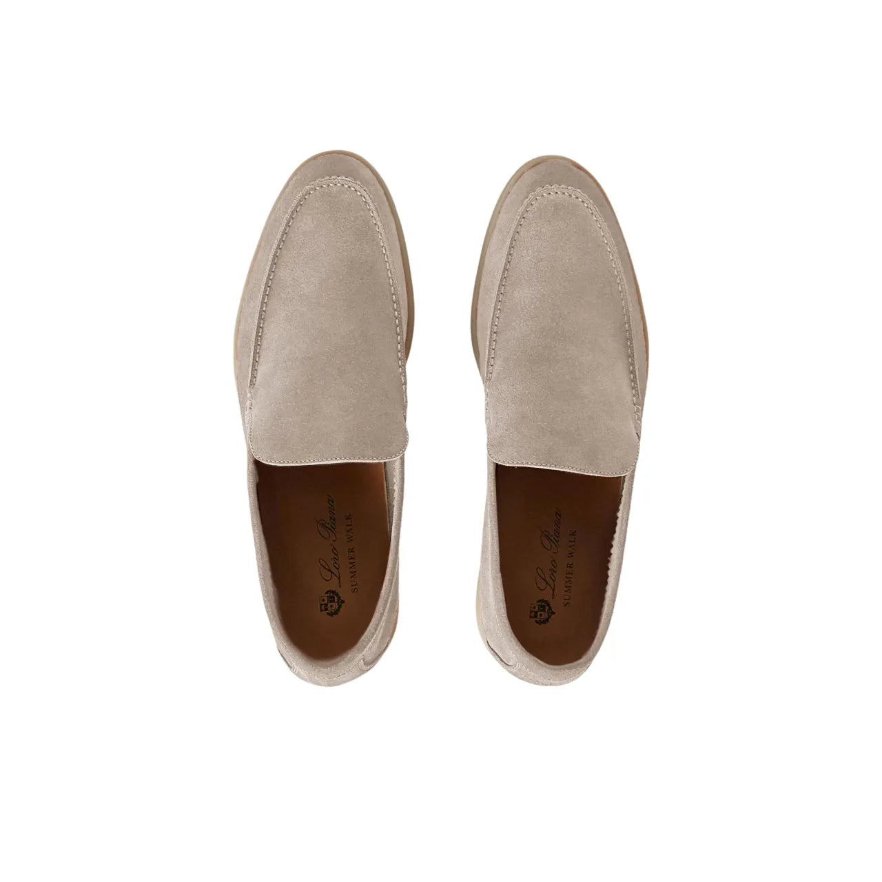 Loro Piana Summer Walk Loafer Warm Gray Sude