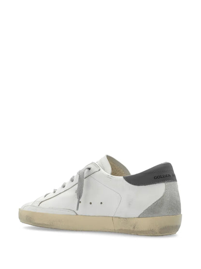 Golden Goose Super-Star in nappa with gray suede star and heel tab