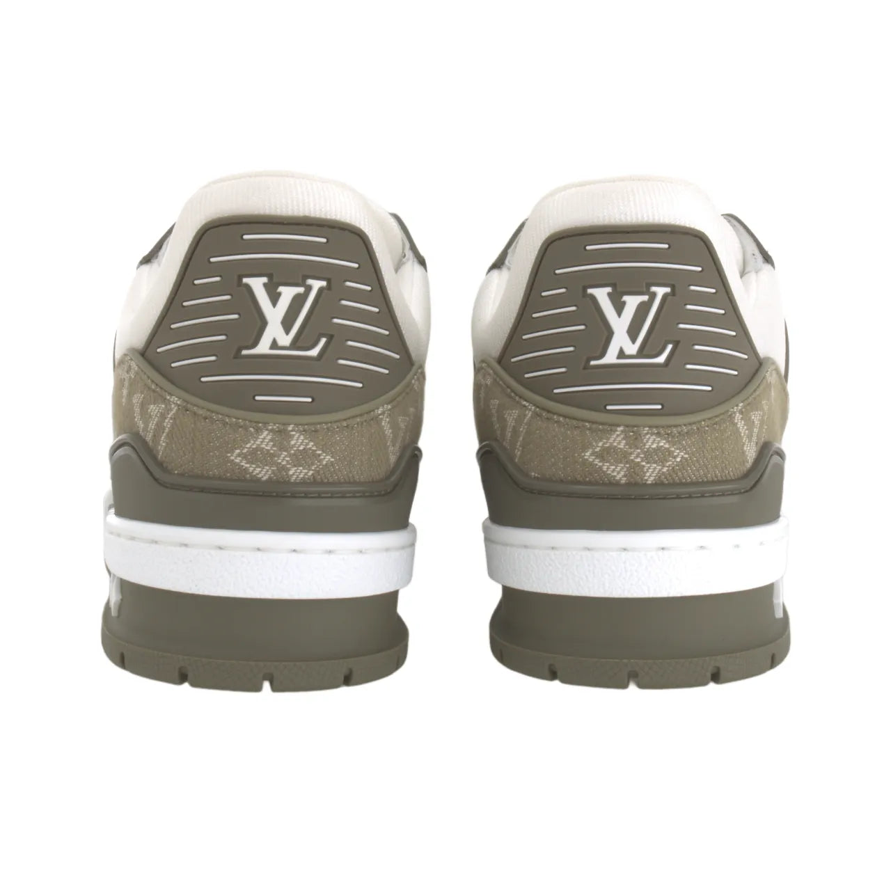 Louis Vuitton LV Trainer Khaki Green Monogram Denim sneaker