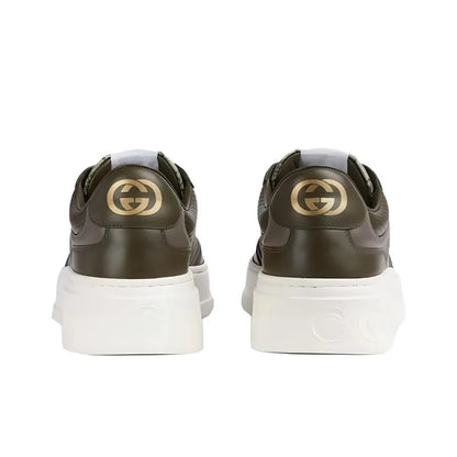 GUCCI GG Dark Green Supreme Low Top Sneakers