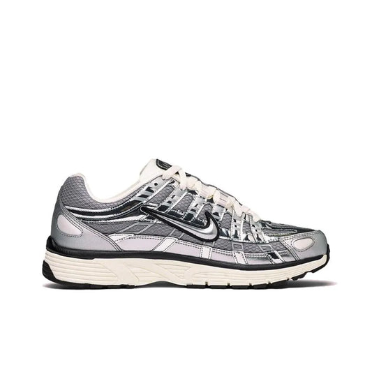 Nike P 6000 Abrasion Resistant White Silver Sneakers_Unique Store