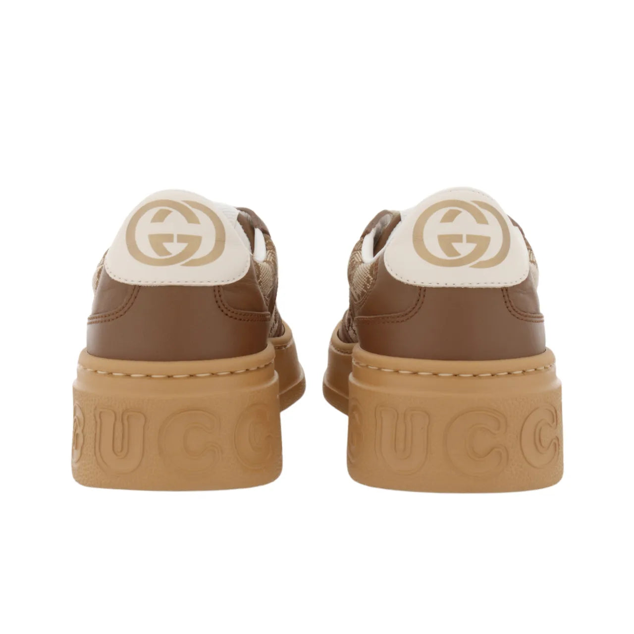 GUCCI GG Dark Brown Supreme Low Top Sneakers