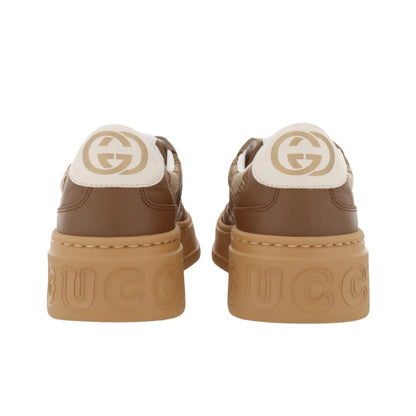 GUCCI GG Dark Brown Supreme Low Top Sneakers