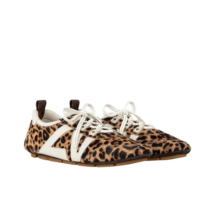 Louis Vuitton LV Sneakerina Leopard and White