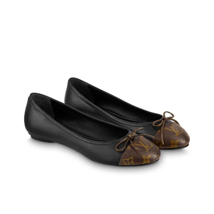 Louis Vuitton LV Popi Sheepskin Slip-On Ballet Slim Black