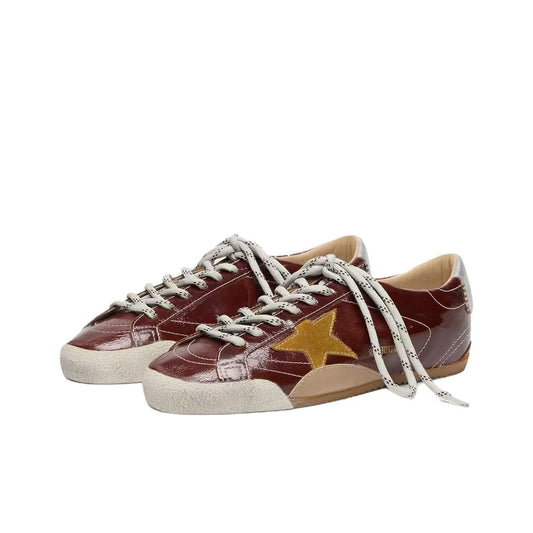 Golden Goose True Star Burgundy Sneakers