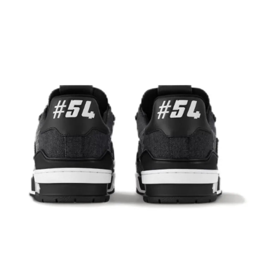 Louis Vuitton LV Trainer #54 Signature Black Damier 3D Denim Sneakers