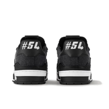 Louis Vuitton LV Trainer #54 Signature Black Damier 3D Denim Sneakers
