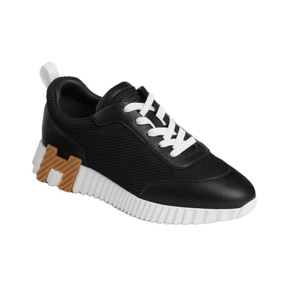 Hermès Bouncing Noir Blanc Étoupe Sneakers