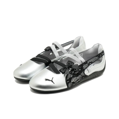 Puma Speedcat Ballet Lace Ribbon Sliver Sneakers