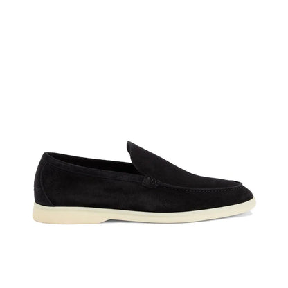 Loro Piana Summer Charms Walk Loafer Black Suede_Unique Store