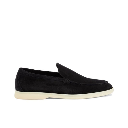 Loro Piana Summer Charms Walk Loafer Black Suede_Unique Store