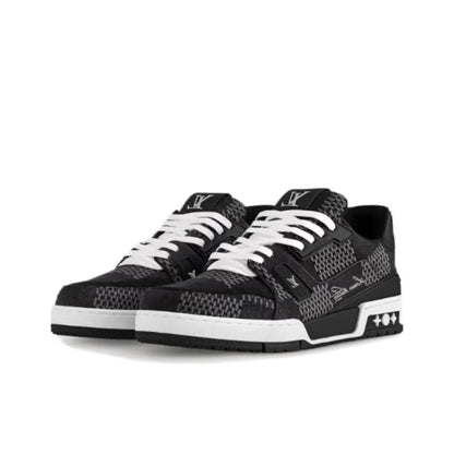 Louis Vuitton LV Trainer #54 Signature Black Damier 3D Denim Sneakers