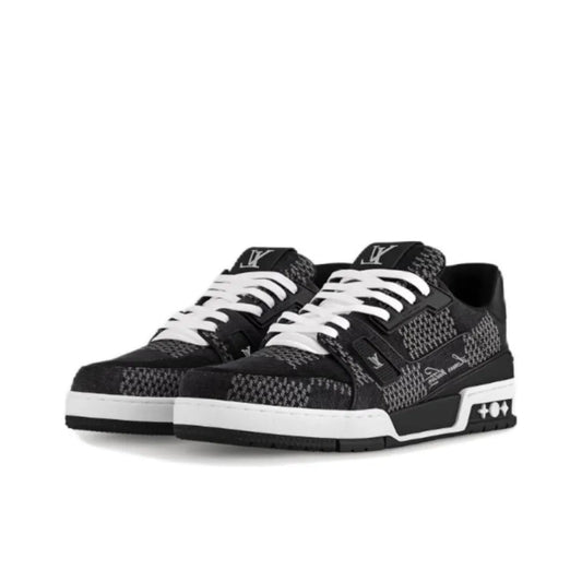 Louis Vuitton LV Trainer #54 Signature Black Damier 3D Denim Sneakers