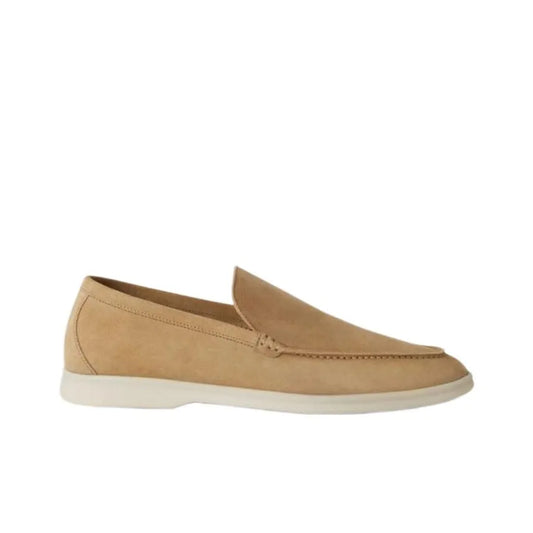 Loro Piana Summer Walk Loafer Light Wood Smoke Suede_Unique Store