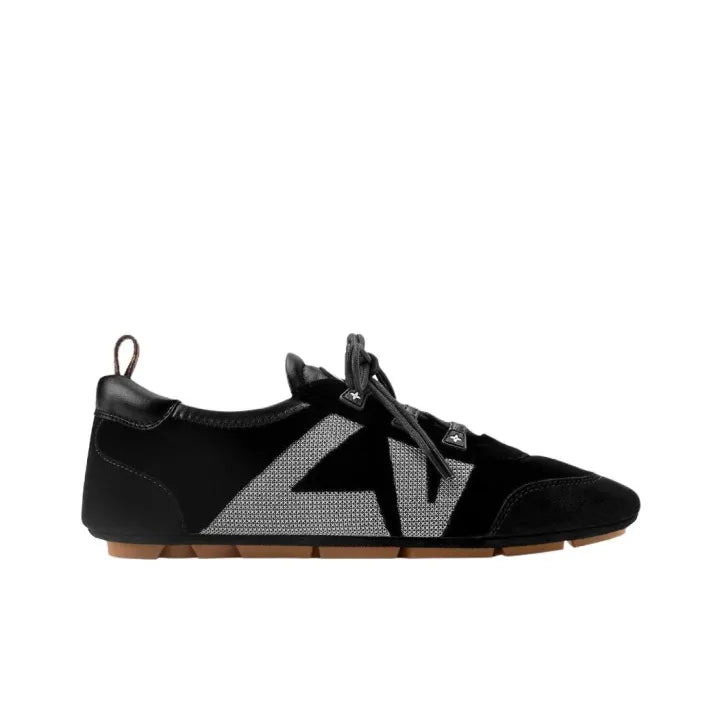 Louis Vuitton LV Sneakerina Soft Black Velvet with a Striking