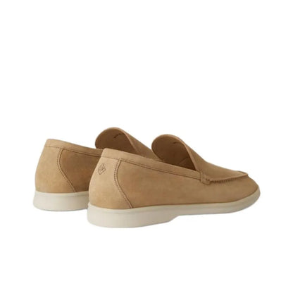 Loro Piana Summer Walk Loafer Light Wood Smoke Suede