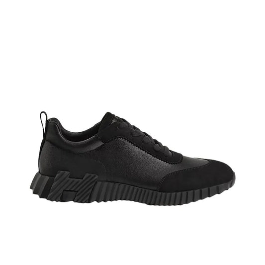 Hermès Bouncing Noir Leather Sneakers_Unique Store