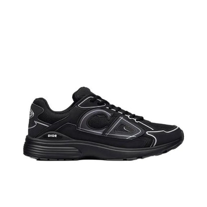DIOR B30 CD Shoes Mesh Fabric Textile Black Shoes_Unique Store