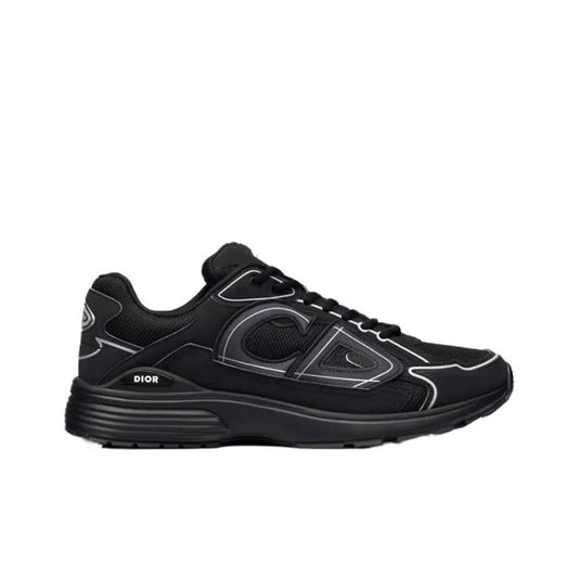 DIOR B30 CD Shoes Mesh Fabric Textile Black Shoes_Unique Store
