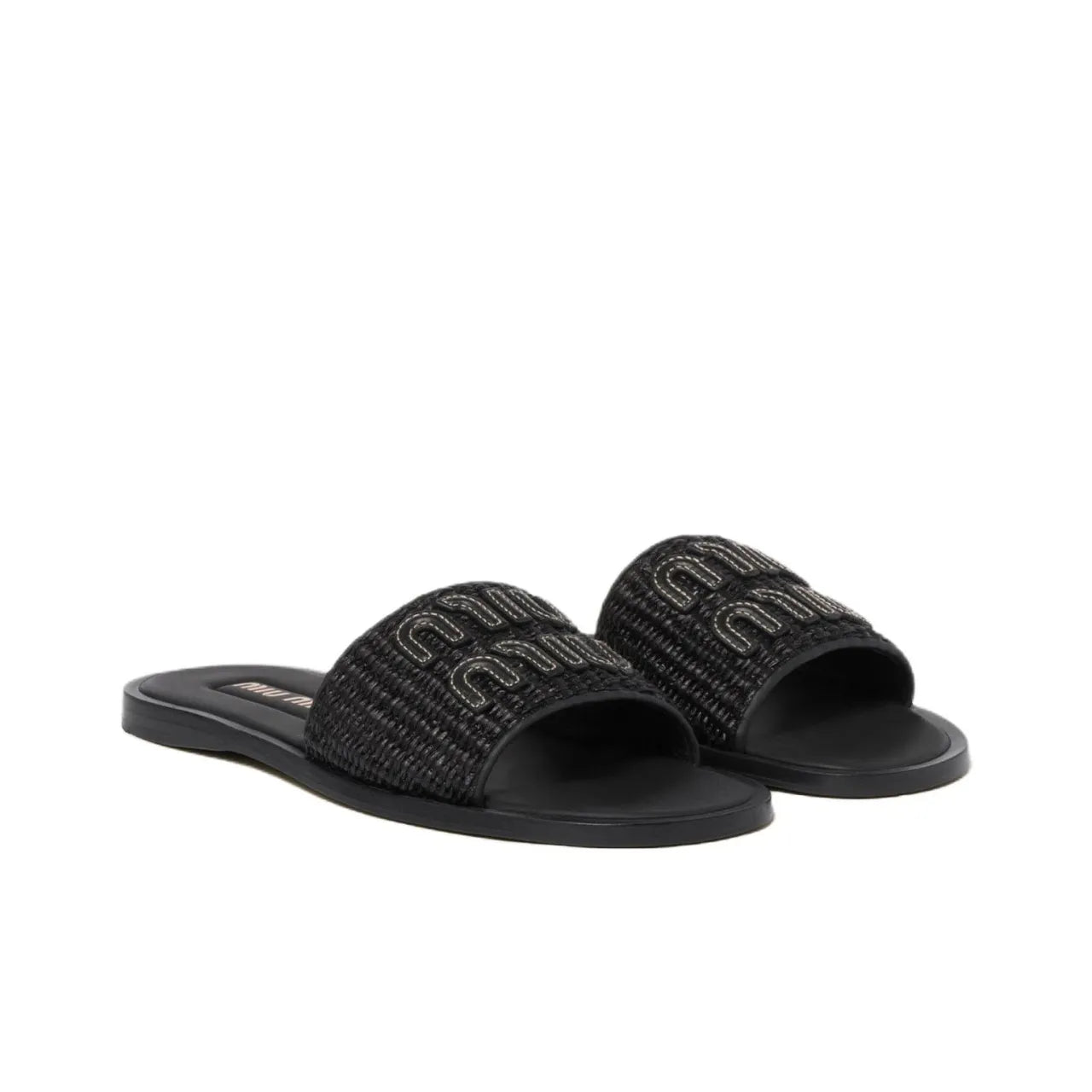 Miu Miu Black Flip-Flops