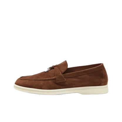 Loro Piana Summer Walk Loafer Vicuna Suede