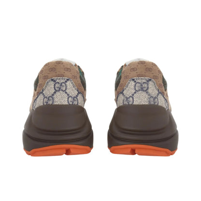 Gucci Rhyton Brown Red Sneakers