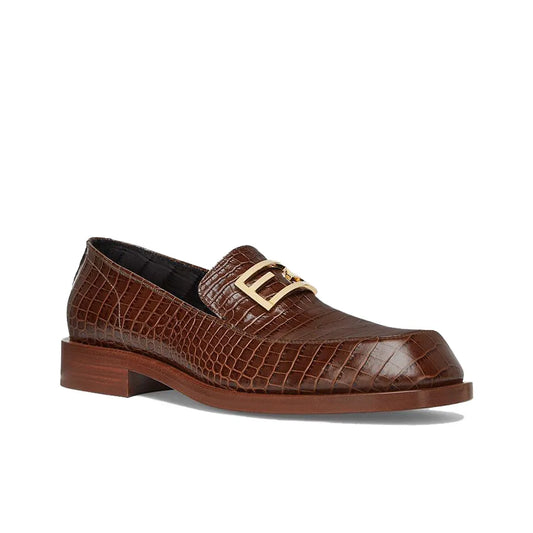 FENDI Brown Leather Comfortable and Fashionable Shoes