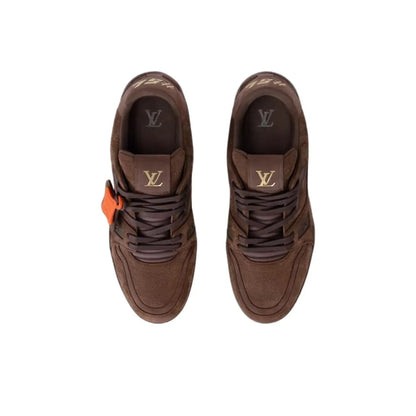 Louis Vuitton LV Trainer Distressed Marron Sneakers