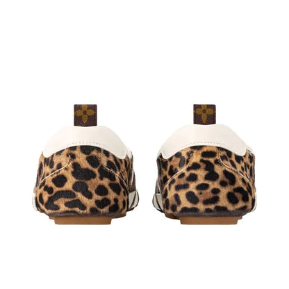 Louis Vuitton LV Sneakerina Leopard and White