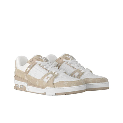 Louis Vuitton LV Monogram Beige Denim Sneaker