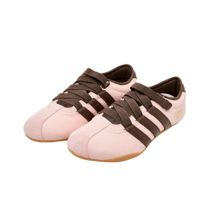 Adidas Tokyo Mary Jane Pink Brown ballet flats