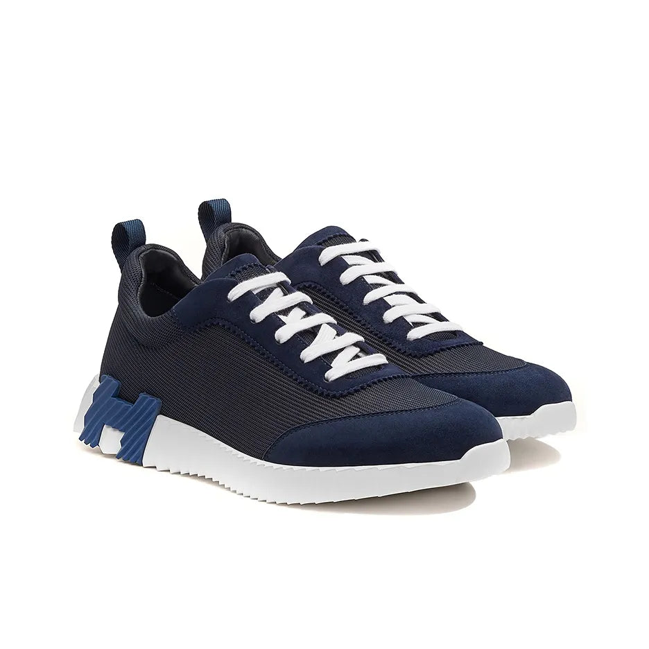 Hermès Bouncing  Bleu Marine Blanc Sneakers