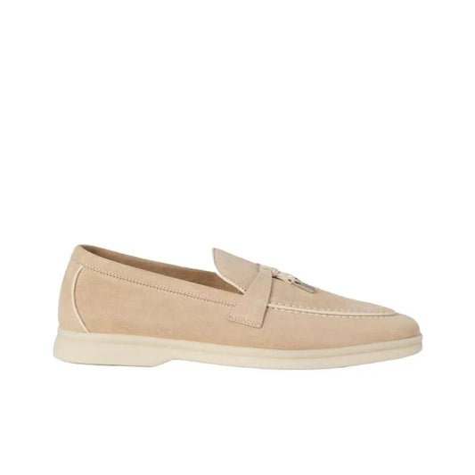 Loro Piana Summer Charms Walk Loafer Vicuna Suede_Unique Store