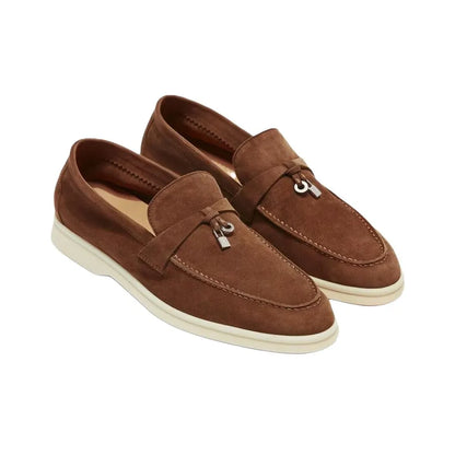 Loro Piana Summer Walk Loafer Vicuna Suede