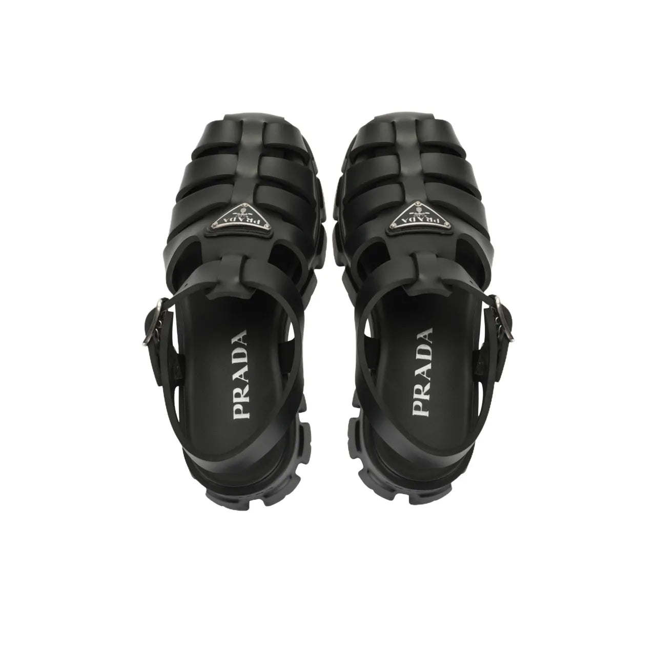 PRADA Monolith Roman Black Sandals