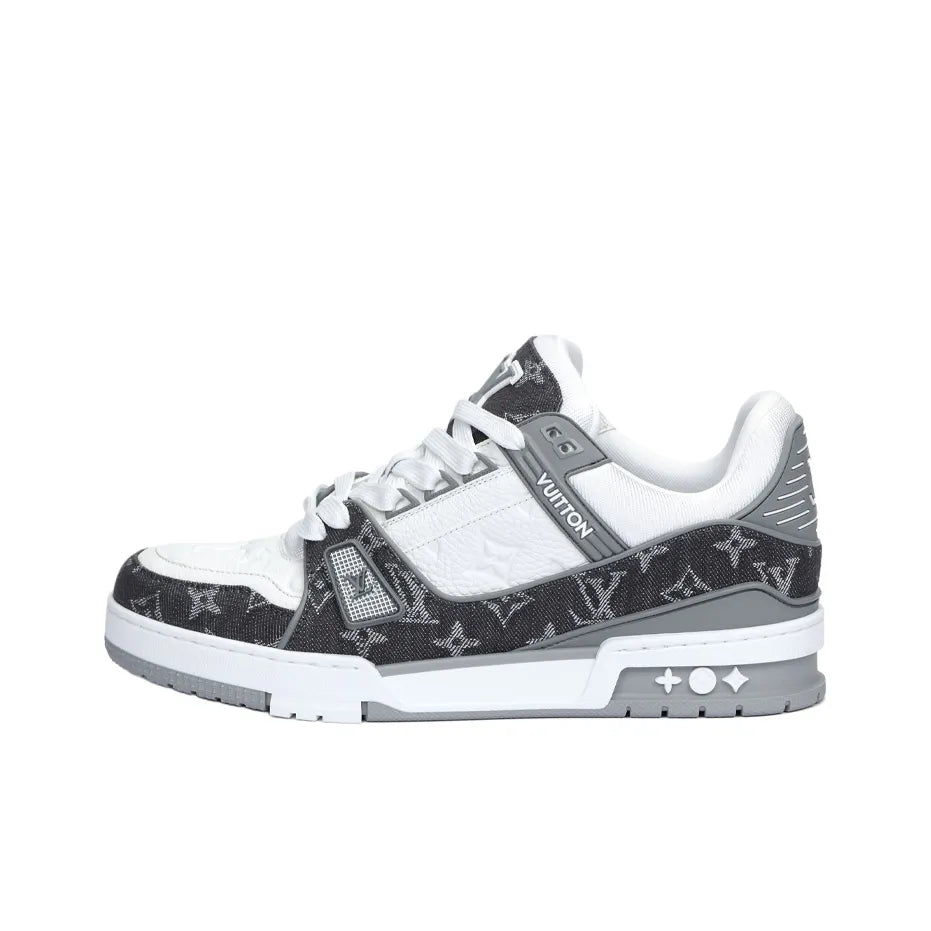Louis Vuitton LV Trainer Monogram Denim Grey White Sneaker