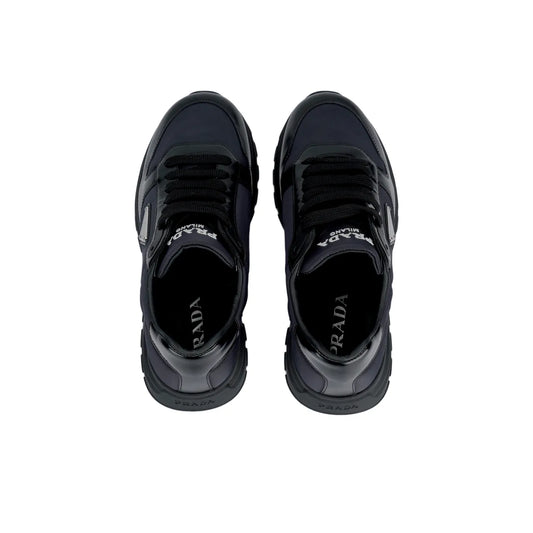 PRADA Prax 01 Leather Nylon Black Shoes