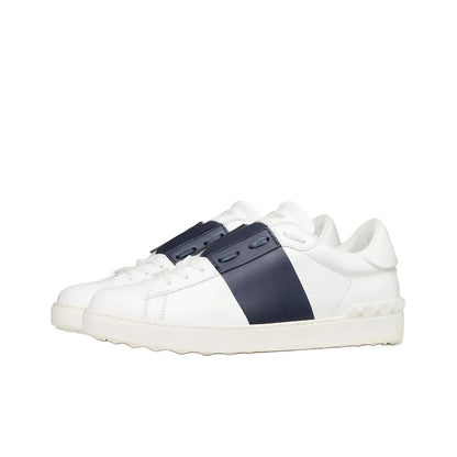 Valentino Garavani In Calfskin White Navy open sneakers