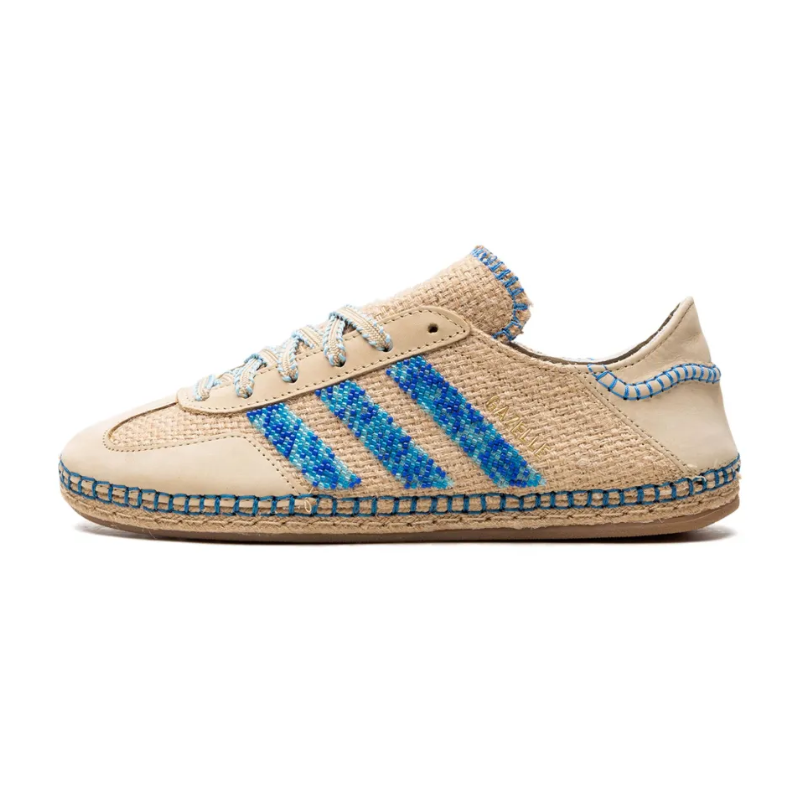 Adidas Gazelle Indoor Clot Linen Khaki Light Blue