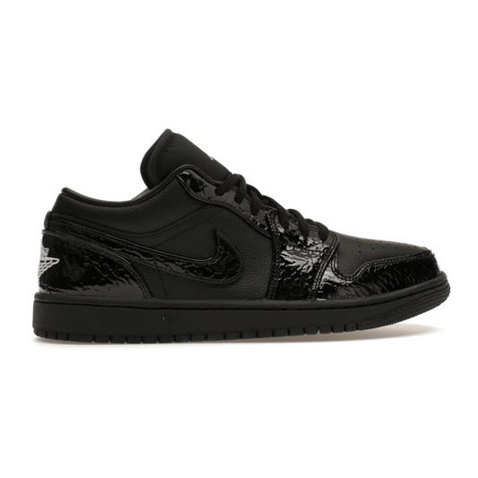 Air Jordan 1 Low Black Croc Sneakers_Unique Store