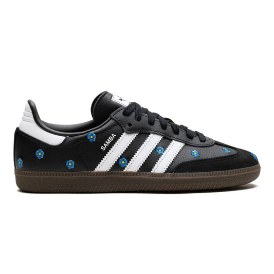 Adidas Samba Light Blue Floral Core Black_Unique Store