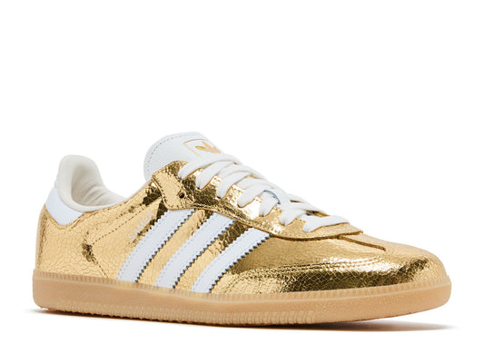 Adidas Samba OG Cracked Metallic Pack Gold Sneakers